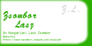 zsombor lasz business card